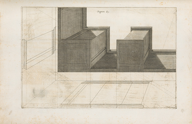 Mariotti, Vincenzo, Puted, Andrea, Pozzo, Andrea, Mariotti, Vincenzo | Figura octogesimaprima | Displayed motifs: Stairs, Building, House, Furniture, 