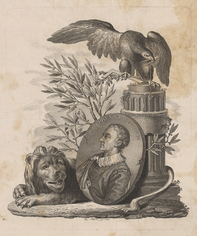 Mark, Z. | Joseph Thun | Displayed motifs: Lion, White dove, Human face, Clothing, Halo, Animal, Person, 