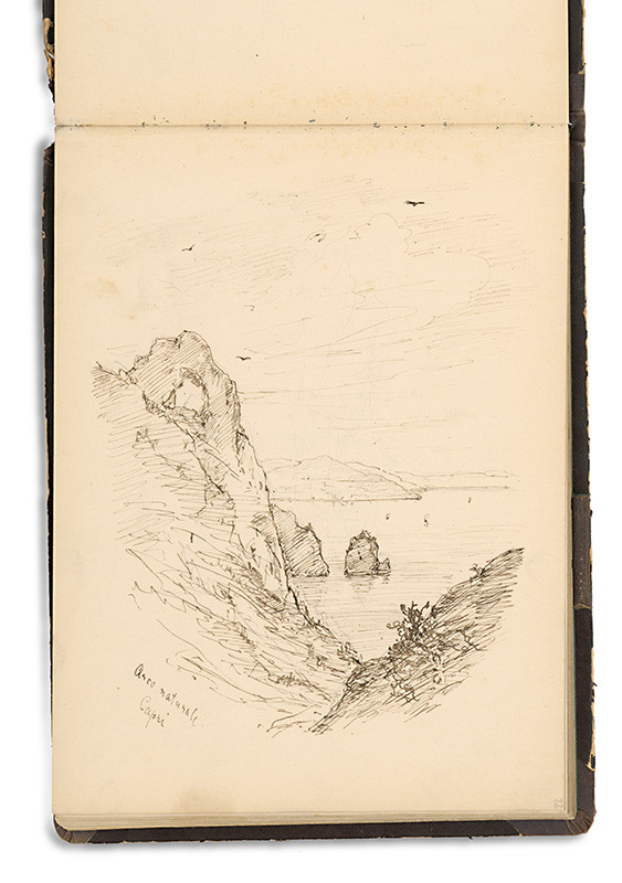 Andrássy, Odescalchi, Adelheid | Pohľad na Capri | Displayed motifs: Book, 