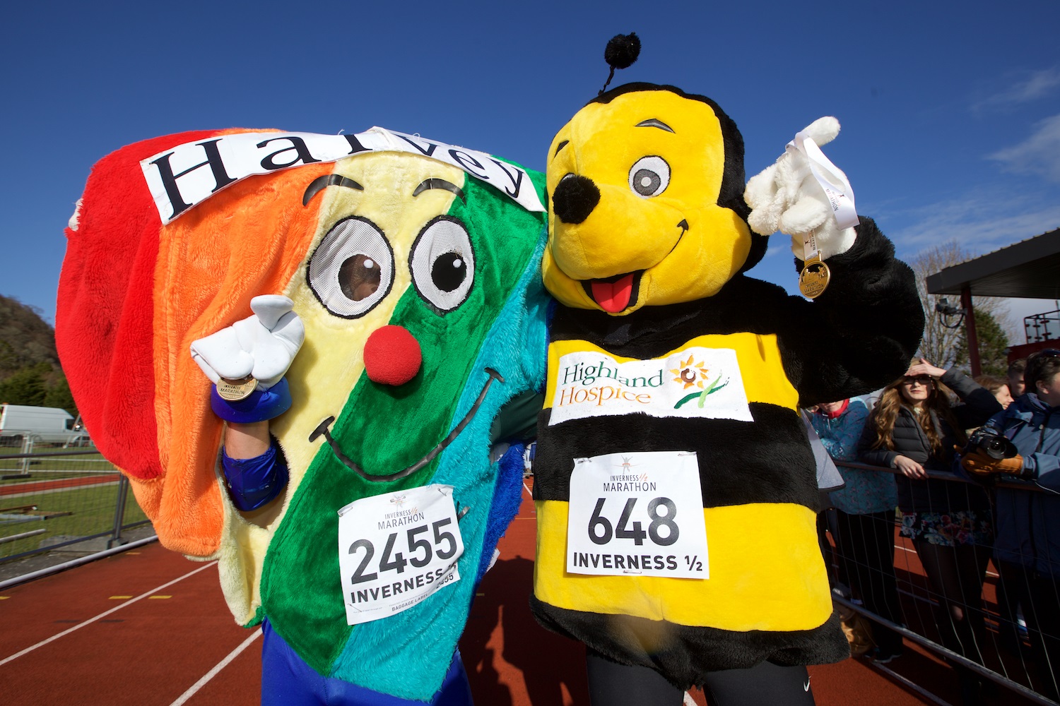 Charity mascots set half marathon record - TFN