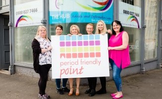 Simon Community Scotland's new Period Friendly Point