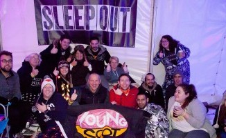 Young Scot at the Sleep Out