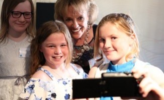 Gallowhill Pupils with Dame Esther Rantzen