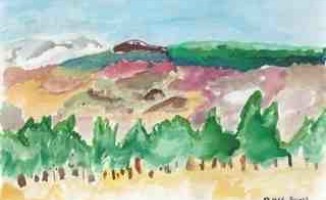 Scottish Landscape watercolour: Bess, aged 10, Perthshire