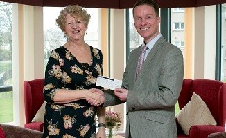 Alzheimer Scotland's Helen Hay with architect Jonathan Potter