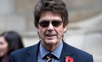 Mike Read pictured at Jimmy Saville's funeral