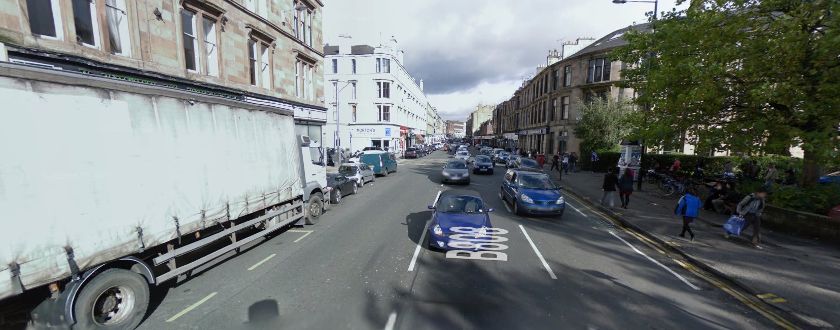 4. Byres Road, Glasgow (54 microgrammes nitrogen dioxide per cubic metre)