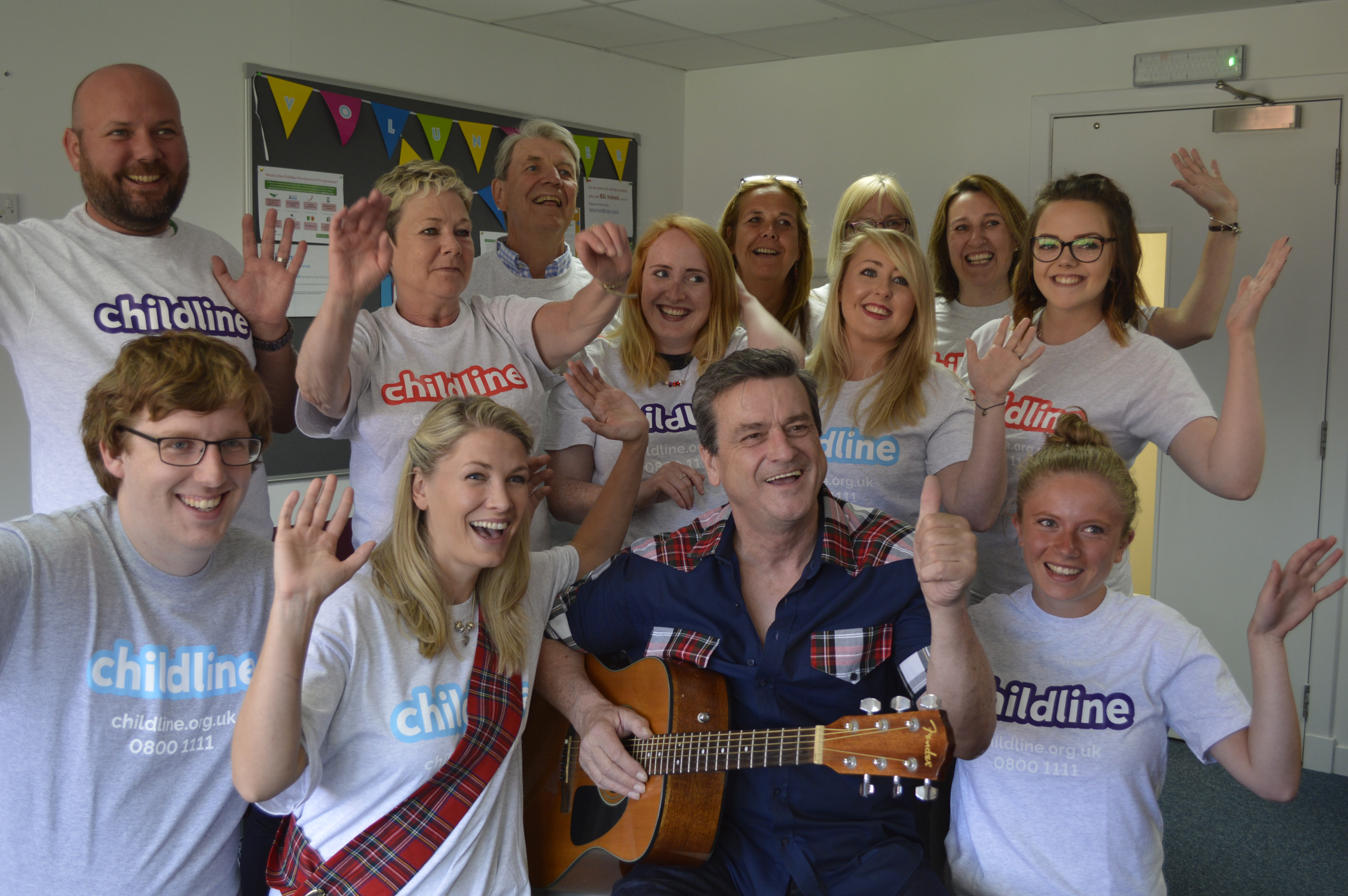 Baycity Roller entertains ChildLine volunteers