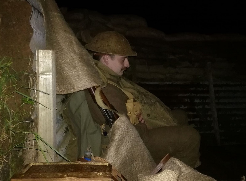 Fundraisers spend weekend in a trench to raise money for Poppyscotland