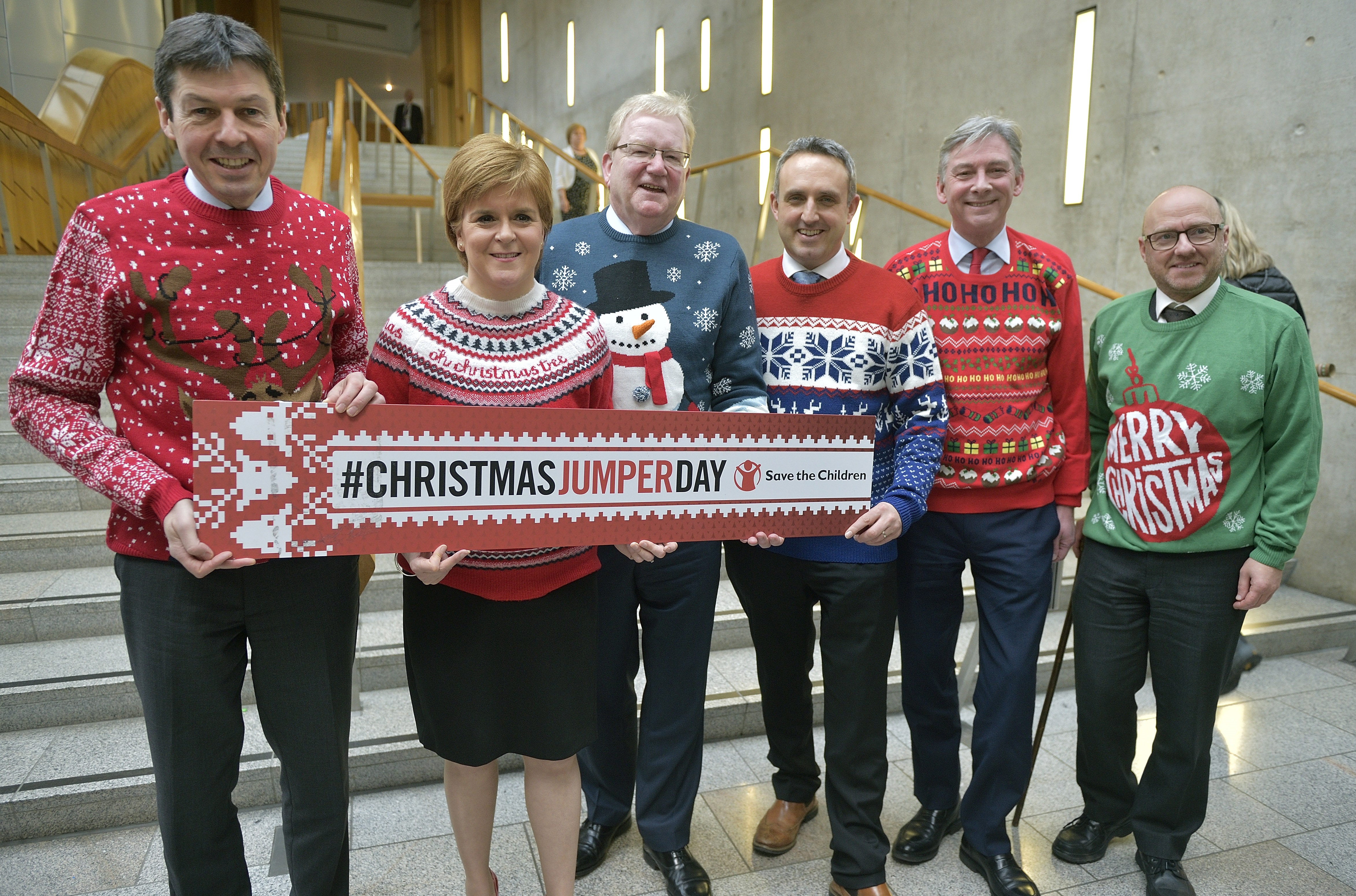 Party leaders back Christmas Jumper Day