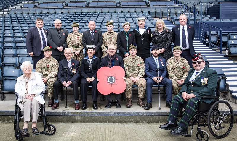 Alex McLeish helps PoppyScotland launch Centenary Appeal