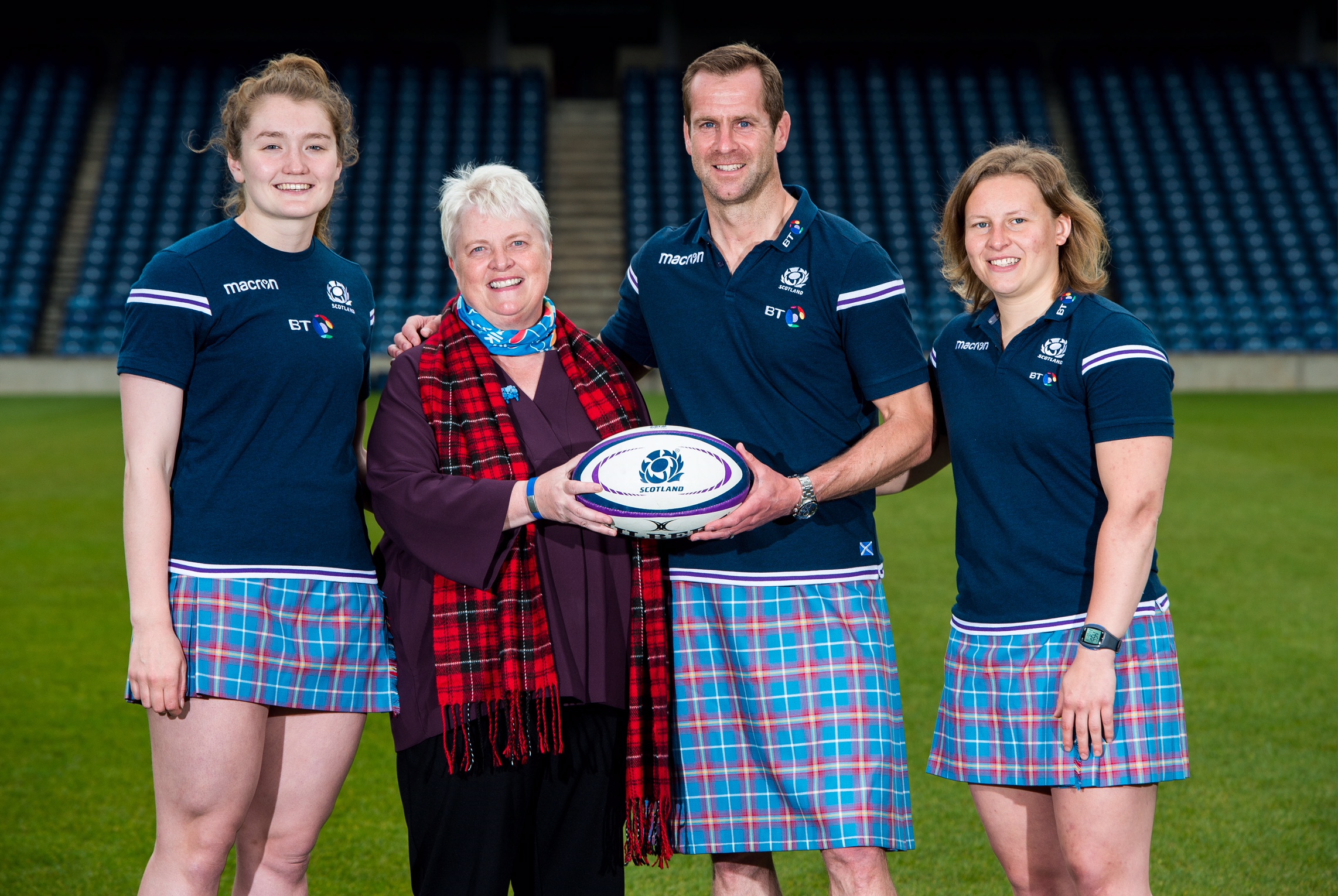 Scottish Rugby get in training for the Kiltwalk