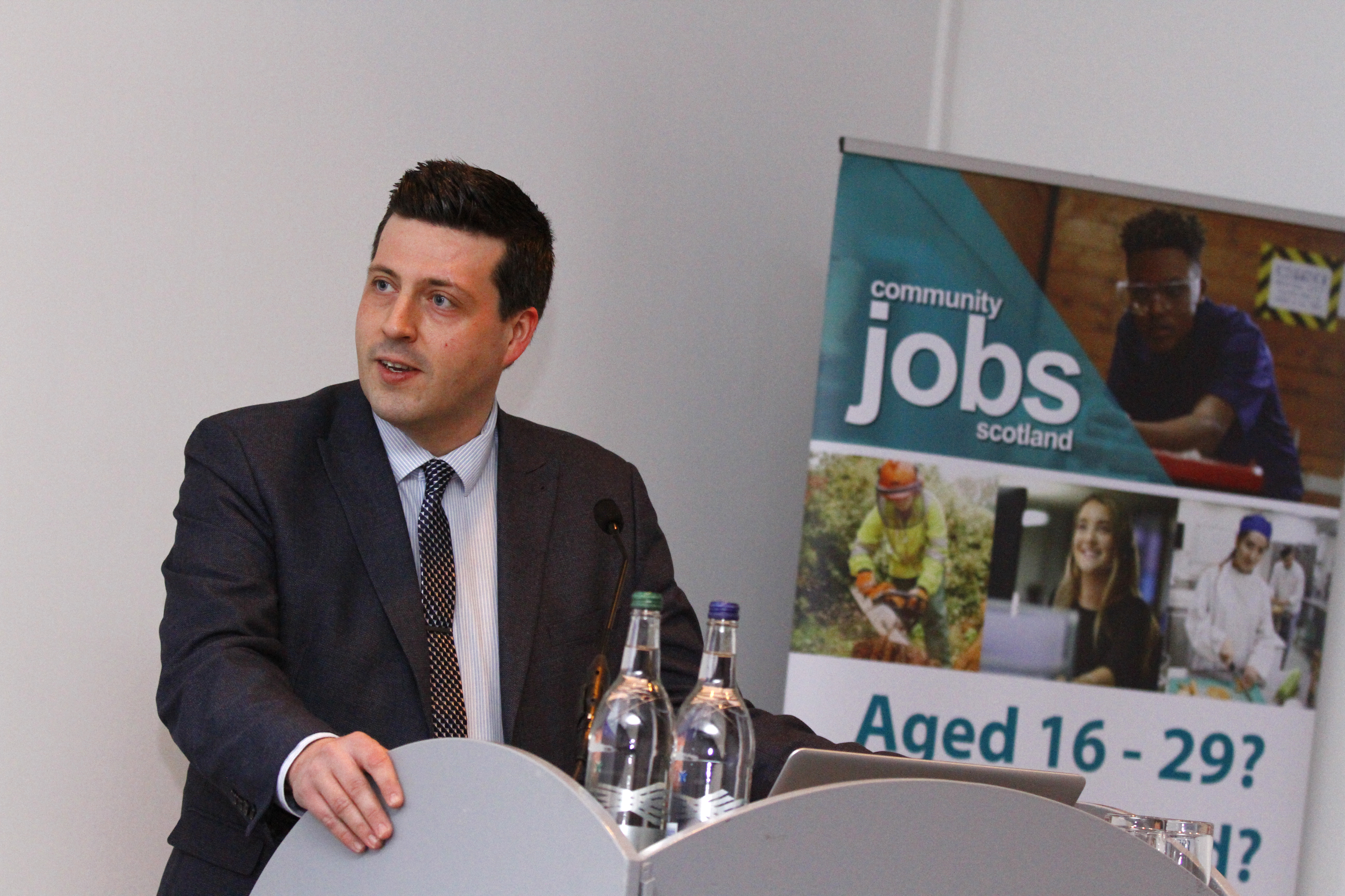 Jamie Hepburn MSP unveiled new CJS funding