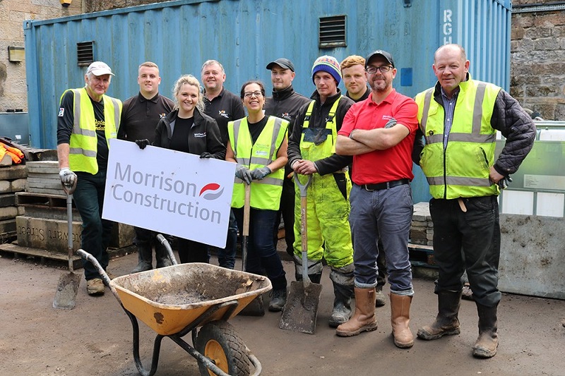 Construction workers dig deep for Young Enterprise Scotland