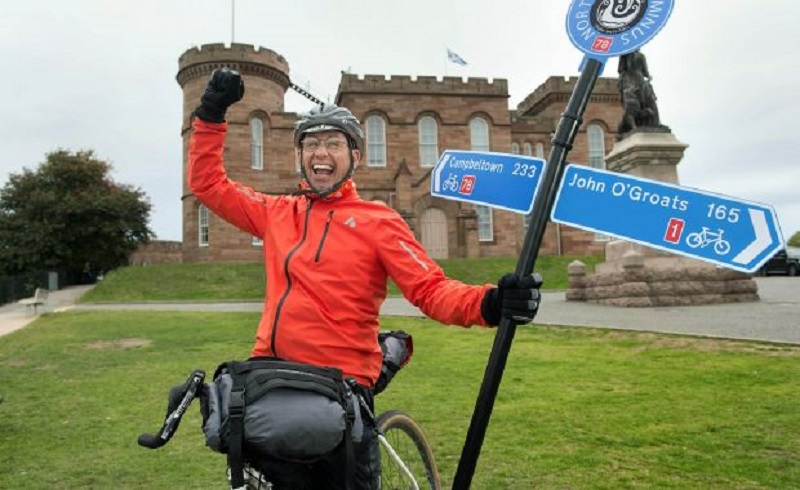 Disability writer conquers 237 mile iconic Scottish cycle route