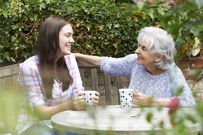 Spend time with an older person