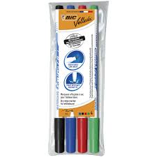 Paquet de 4 Feutres pour ardoise BIC Velleda