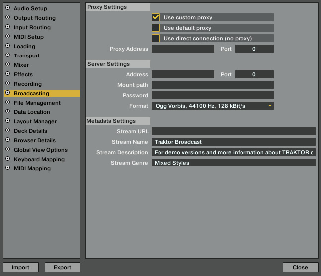 traktor_pro_broadcst_optionen