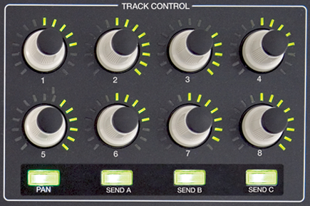 Die Track-Control-Sektion der APC40