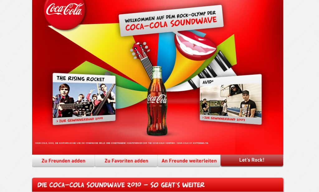 CocaColaSoundwave Bild