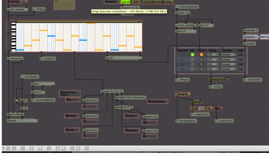 Der Step Sequencer im Patch Mode: Ist hier zufällig ein Ingenieur an Board ?