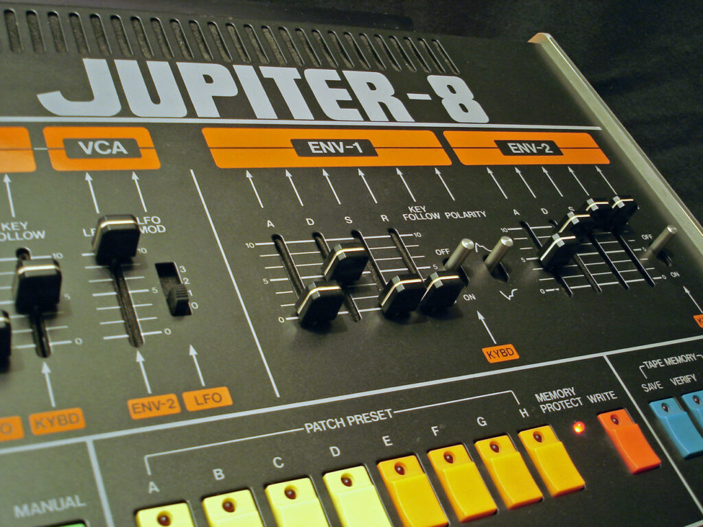 Vintage Synth Roland Jupiter-8: ADSR-Sektion