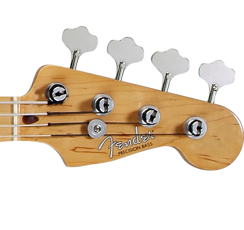 Wegen des grossen Erfolgs der Stratocaster kam ab 1957 dann eine Stratocaster-Design-Kopfplatte zum Einsatz.