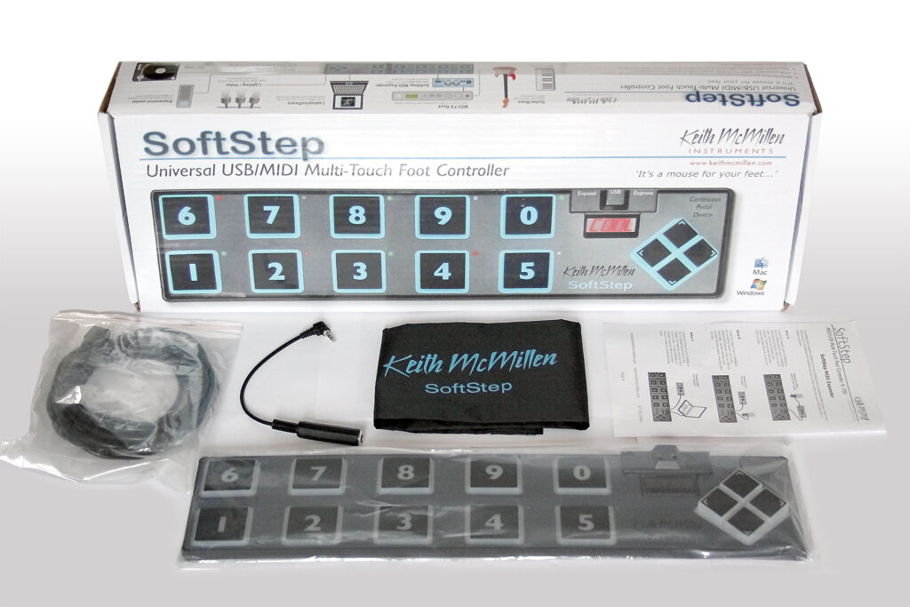 (dem Softstep liegt ein praxistaugliches fünf Meter USB-Kabel bei)