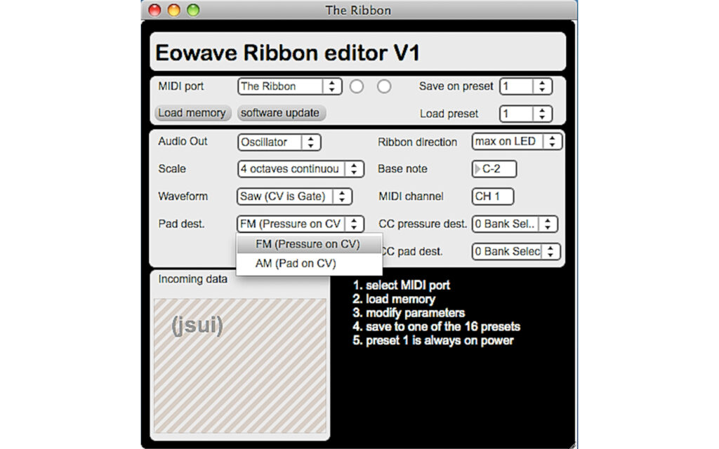 Eowave Ribbon Editor