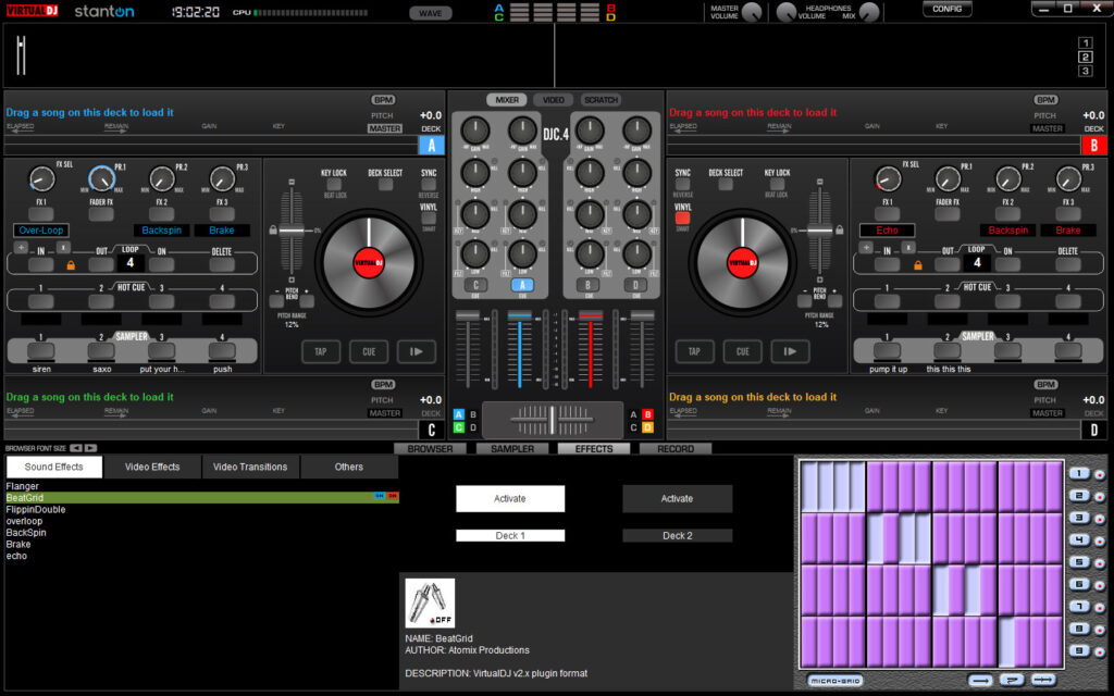 Effektsteuerung im Beat-Grid