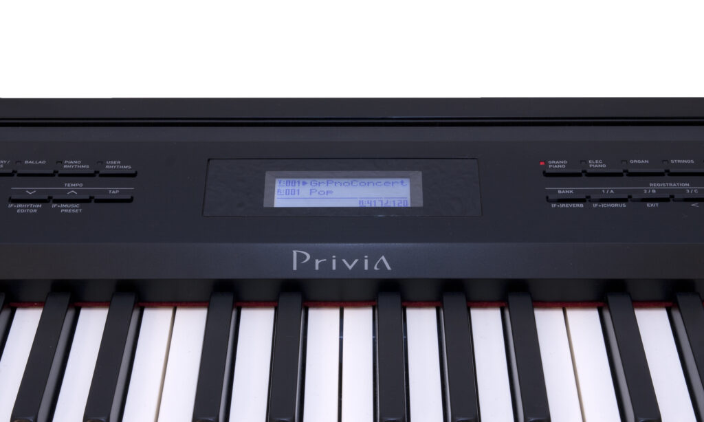 Dank des Displays ist das Casio PX-350 Privia leicht zu bedienen