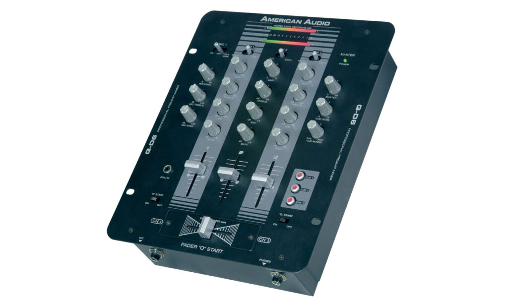 American Audio Q-D6: typischer Dreikanal Mischer mit Dreiband-EQs