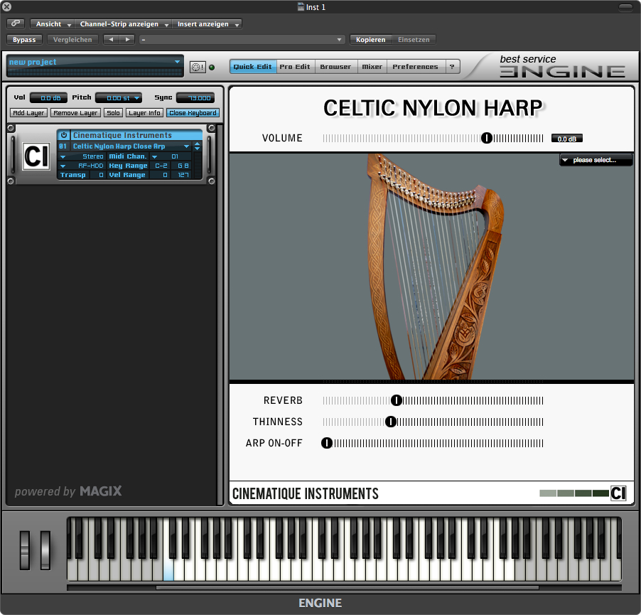 Celtic Nylon Harp