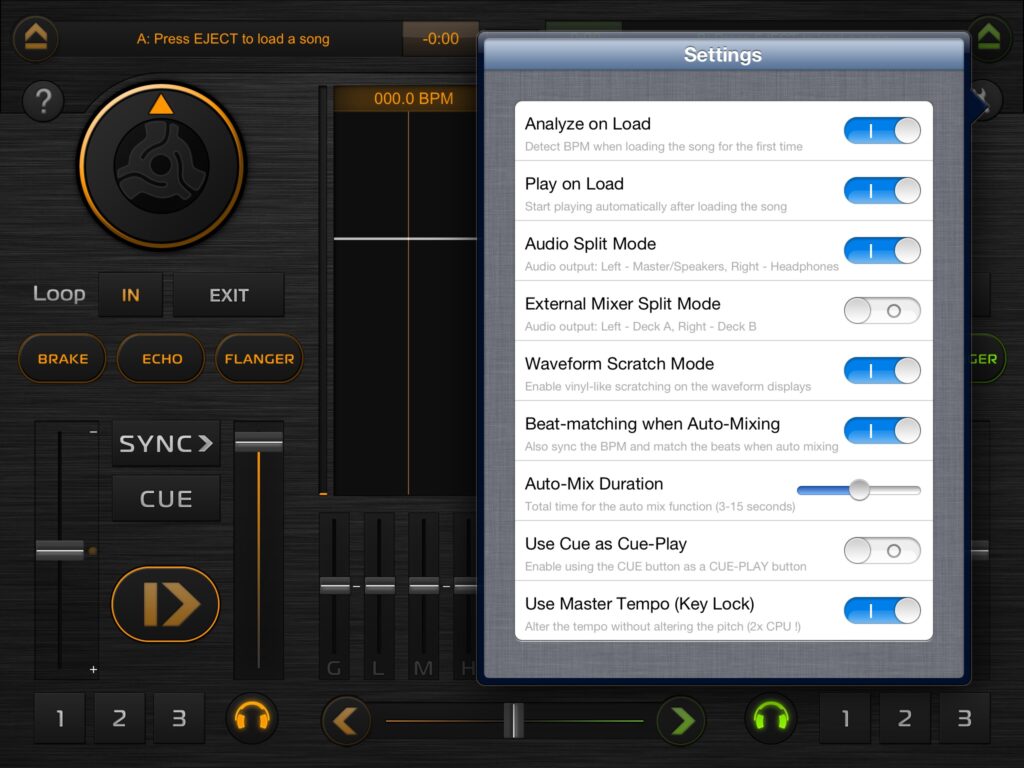 DJ Dex Preferences: Individuelle Präferenzen für die Mixsession