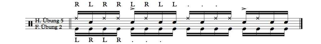 ....so sieht ein Paradiddle-Double-Bassdrum-Groove aus, und so hört er sich an: