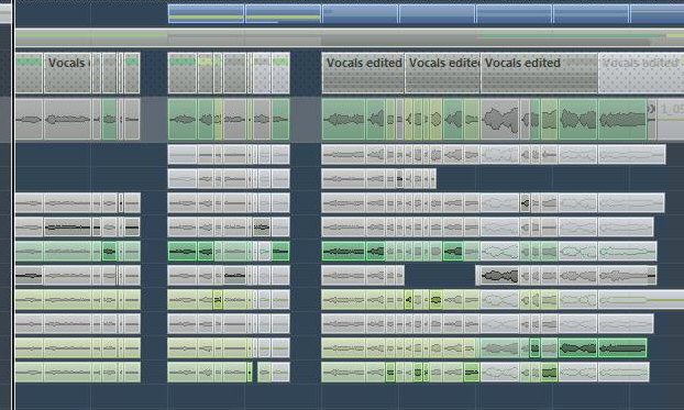 Fertig geschnittene Comping-Vocals