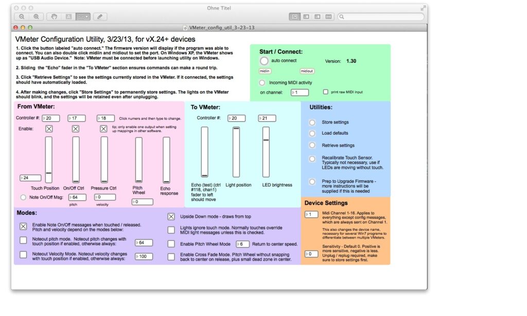 VMeter-Konfigurationssoftware