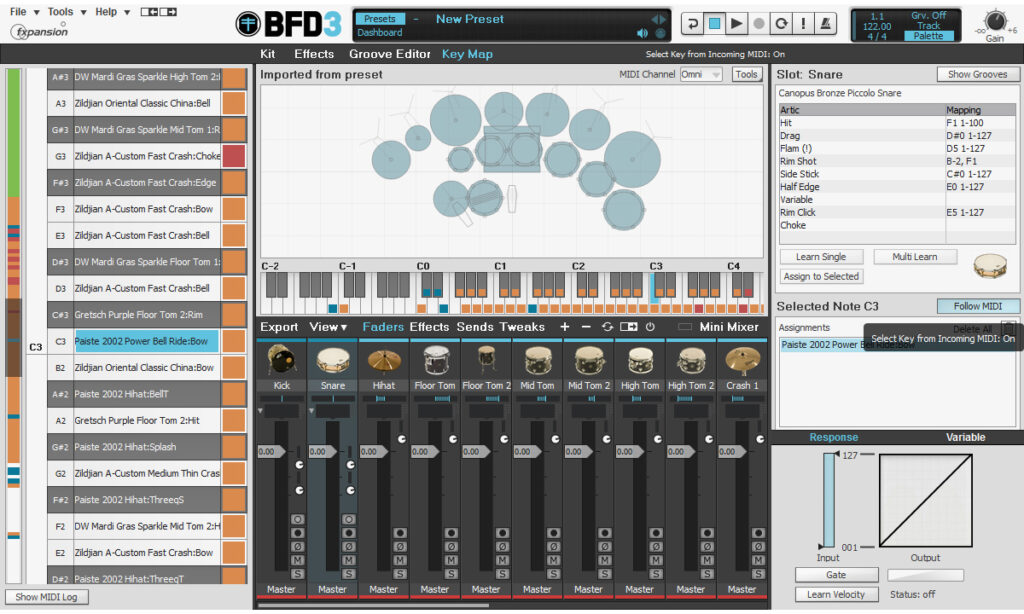 Der Mapping-Editor in BFD3