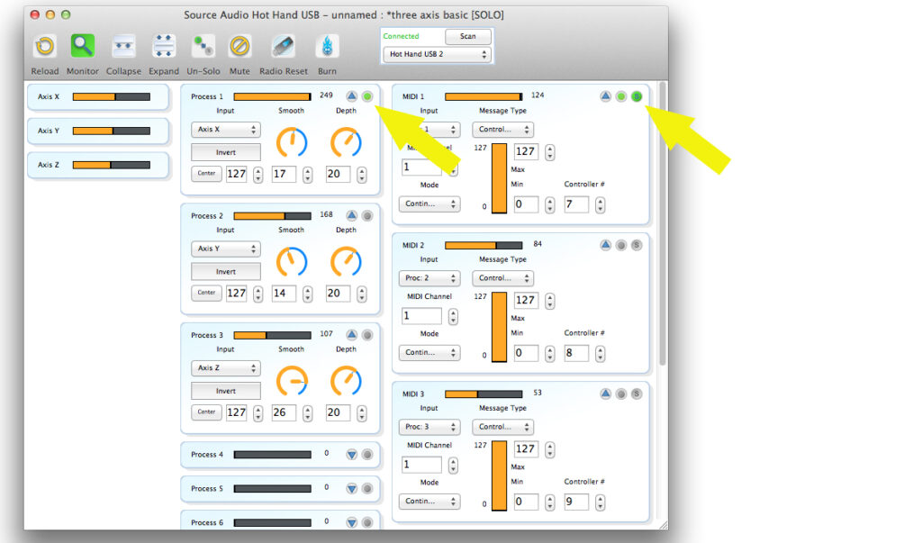 Oh Solo MIDI … nebst gemuteten Prozessen