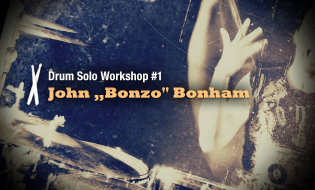 Drumsolo im Stil von John Bonham