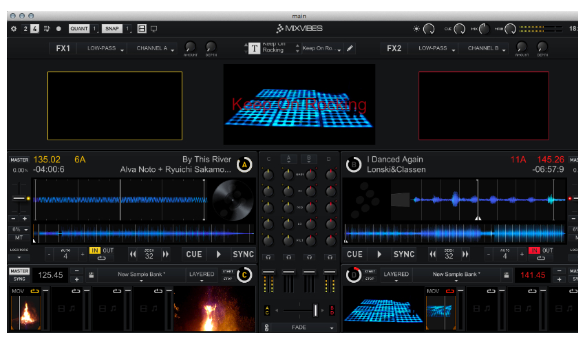 Mixvibes Cross 3.0 – Ab sofort verfügt Cross über einen integrierten vollfunktionsfähigen Videomixer mit Texteditor.