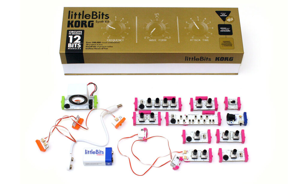 Das littleBits KORG Synth Kit lässt sich vielseitig kombinieren und macht eine Menge Spaß