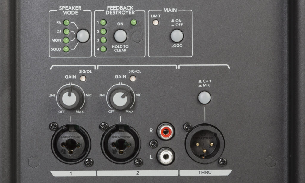 Das Bedienpanel der SRM650