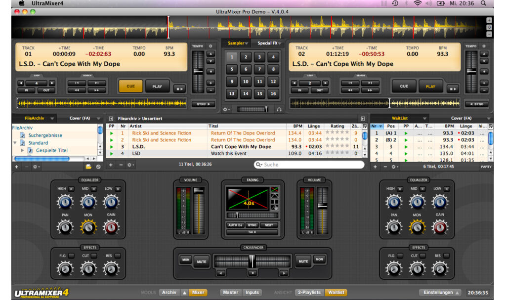 UltraMixer 4 Pro DJ-Software