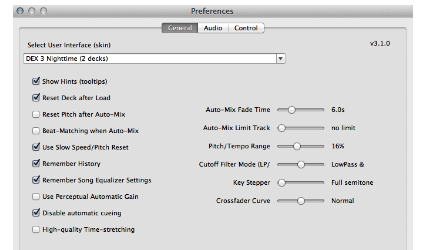 PCDJ DEX 3.2 Konfiguration und Voreinstellungen