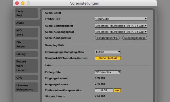 3,58 ms globale Latenz sind ein verdammt guter Wert. Trotzdem, RME auf USB schneidet auch nicht schlechter ab.