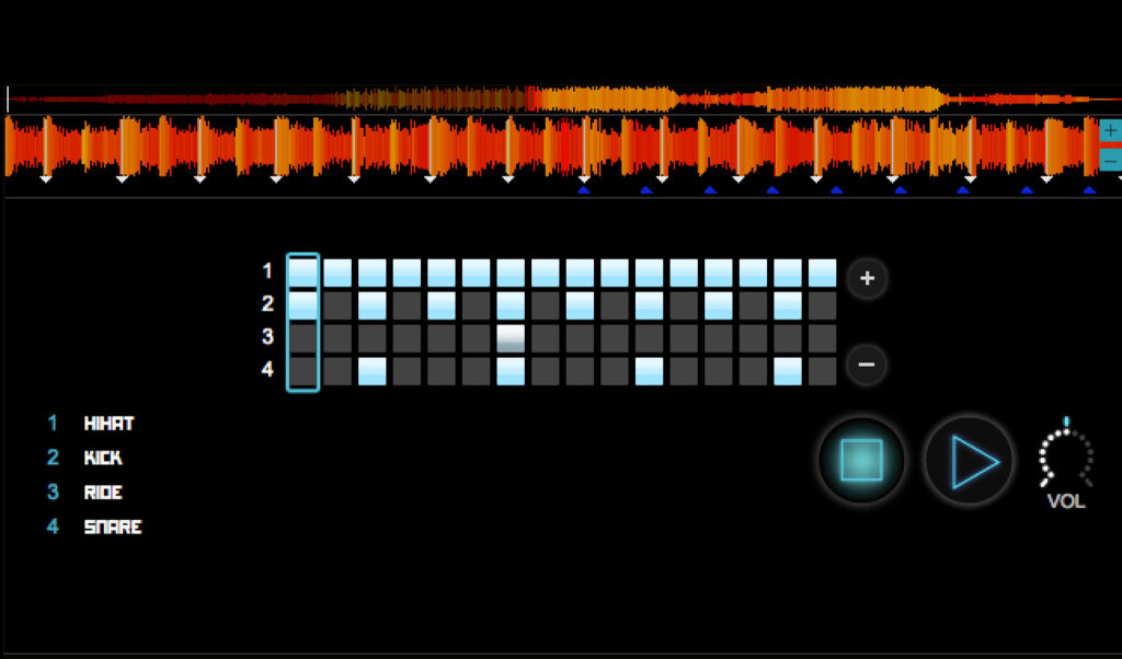 Eine Überraschung: der Step-Sequencer