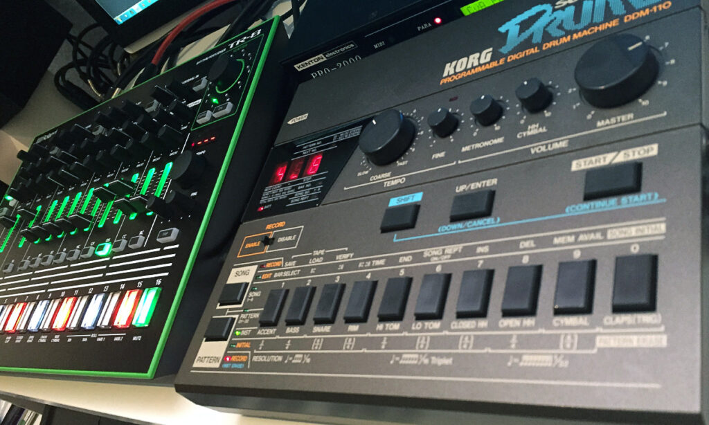 Korg DDM-110 und Roland TR-8