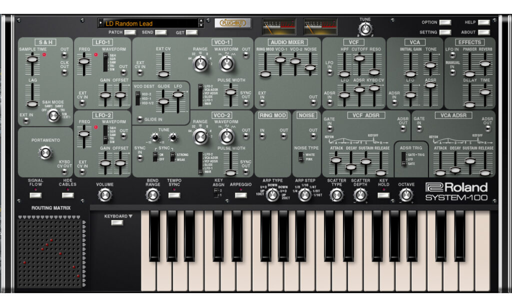 Der SYSTEM-100 Plug-Out Synthesizer läuft in der DAW und auf dem SYSTEM-1 / SYSTEM-1m