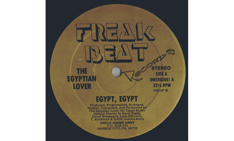 Egyptian Lovers erste Single von 1984 hat sich mittlerweile über vier Millionen mal verkauft. (Foto: Freak Beat Records/Egyptian Empire)